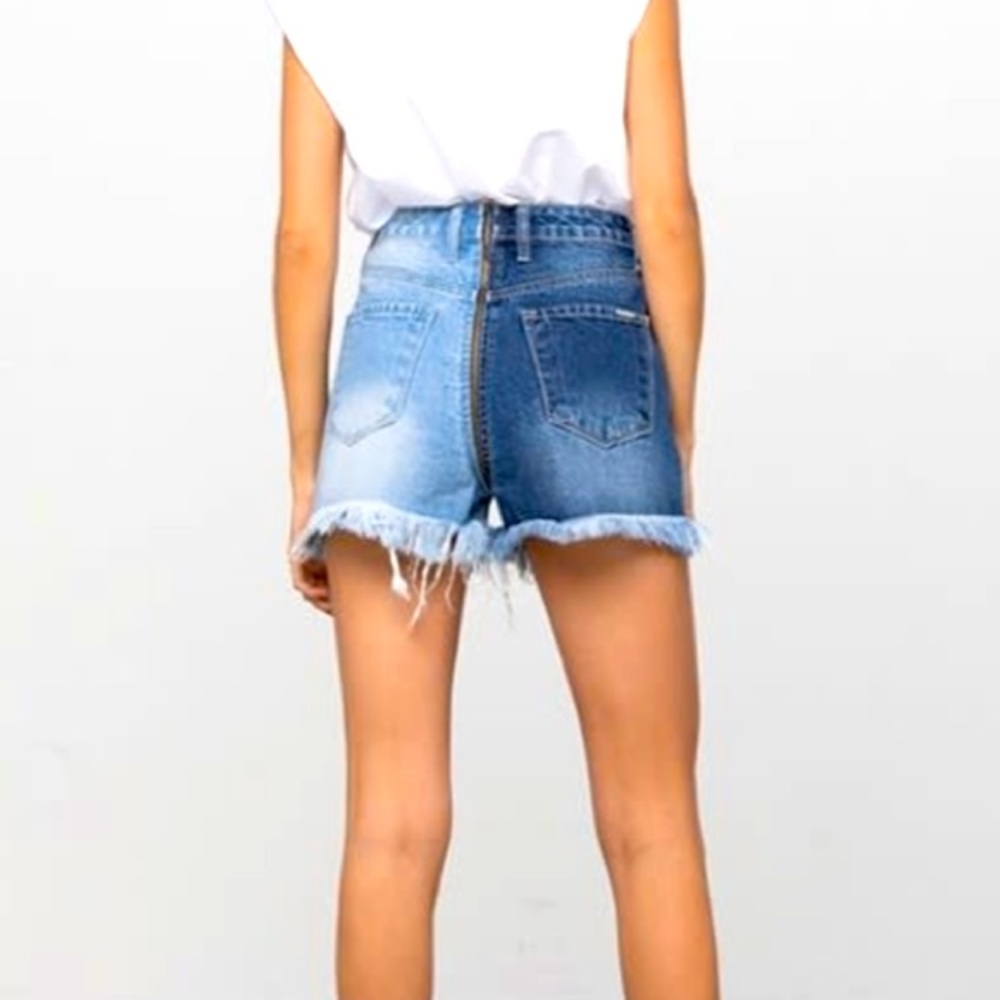 NWT Insane Zone two tone zip shorts size small - Picture 2 of 8